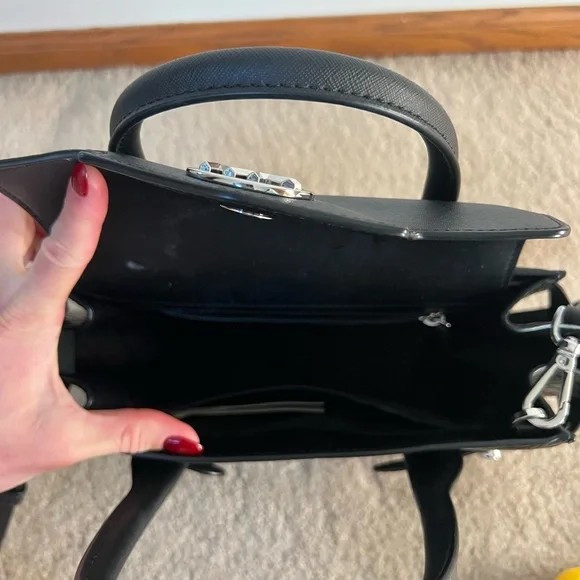 Michael Kors Black Embossed Leather Purse - Picture 4 of 8